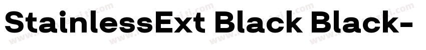StainlessExt Black Black字体转换